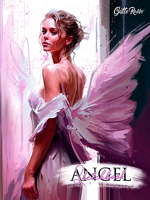 64-7989 Gatto Rosso. Angel Sketchbook. Angel in Purple